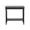 Black Traditional Wood Console Table, 32" x 32"